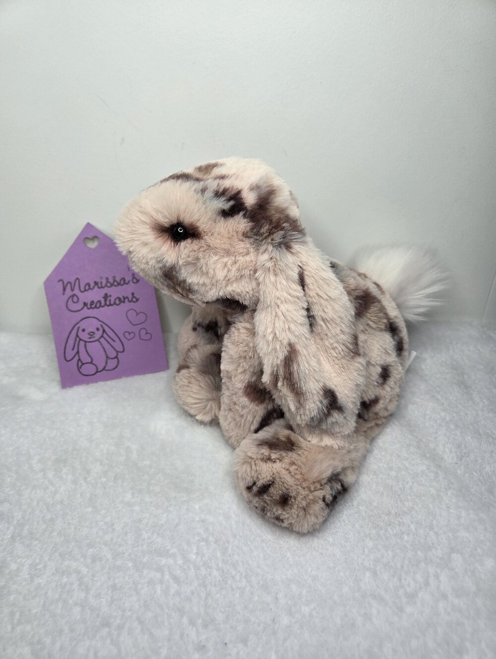 NWT Customized Jellycat Medium Smudge Rabbit "Leonidas"